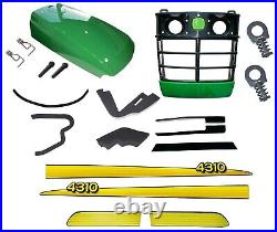 Grille/Upper Hood/Fuel Door Kit/Seal Kit/StickerCLIP fits John Deere 4310 UP S/N
