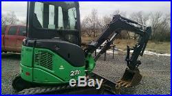 Hydraulic thumb attachment fits John Deere 26G, 27D & HitachiZX27 Excavators