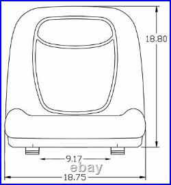 John Deere 18.80 High Back Seat Fits GT225 GT235 X300 LX172 OEM# AM131157