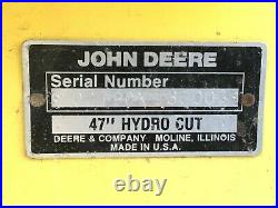 John Deere 47 Snowblower, Front Mount, Hydro Cut, Fits 655, 755, 855 Tractors