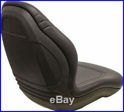 John Deere Skid Steer Black Bucket Seat Fits 240 250 315 328D 332 7775 ETC