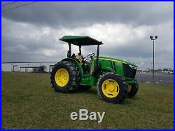 John Deere Tractor Canopy GREEN 60 W X 65 LONG Polyethylene fits 4 X 2 ROPS