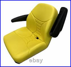 John Deere Yellow High Back Seat EZTRAK AM140435 Fits Z335E Z225 Z425 Z445