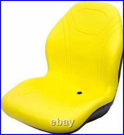 John Deere Yellow Mower Seat WithBracket Fits LX Series LX172 LX176 LX188 ETC