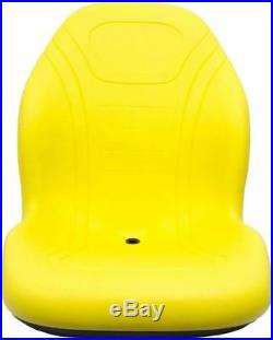 John Deere Yellow Seat withbracket Fits 425 445 455 4100 4115 Replaces AM879503