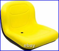 Milsco XB150 Yellow Vinyl Seat 15.5 Tall with Multiple Mounting Fits John Deere