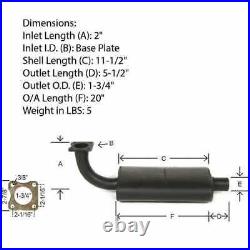 Muffler fits John Deere 750 650 CH15910