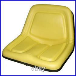 New Seat High Back Yellow Fits John Deere TY15863 TY15863