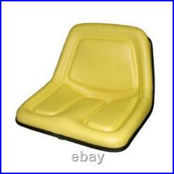 New Seat High Back Yellow Fits John Deere TY15863 TY15863