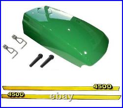 New Upper Hood with Assembled Fuel Door /Catch /Clips Fits John Deere 4500