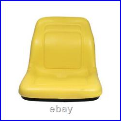 New Yellow HIGH BACK SEAT Fits John Deere VG11696 VG12160 VGA10177 XB180 XB-180