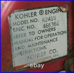 OEM Kohler 10HP COMPLETE HORIZONTAL ENGINE K241 46636 fits Tractors Lawn Mowers