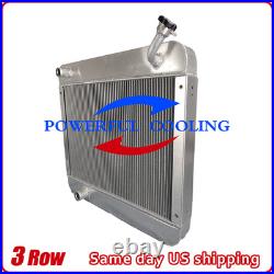 OE# AT129141 AR5704 Aluminum Radiator Fits John Deere 210C Backhoe 482C Forklift