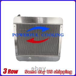 OE# AT129141 AR5704 Aluminum Radiator Fits John Deere 210C Backhoe 482C Forklift