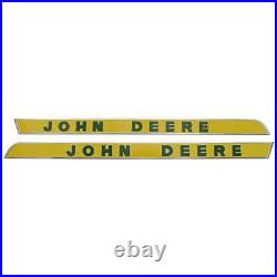 One New Right & Left Hand Side Moldings (Raised Letters) Fits John Deere