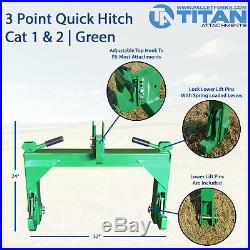 Quick Hitch Adapter To Convert Cat 1-2 Tractor 3 Pt Designed To Fit John Deere