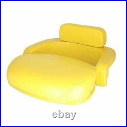 Seat 3-Piece Set Vinyl Yellow fits John Deere 7700 4020 4430 4630 3020 4230