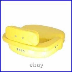 Seat 3-Piece Set Vinyl Yellow fits John Deere 7700 4630 3020 4230 4020 4430