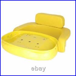 Seat 3-Piece Set Vinyl Yellow fits John Deere 7700 4630 3020 4230 4020 4430