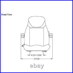 Seat Assembly Fits New Holland Loader Backhoe 555 555A 555B 555C 555D 555E 575D