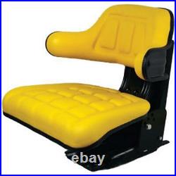 Seat Assembly Vinyl Yellow Fits John Deere 1020 2355 2030 2040