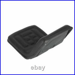 Seat Compact Tractor Polyurethane with Flip Brackets Black fits Yanmar