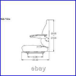 Seat Fits John Deere Excavator 490 490D 490E 495D 590D 595D 690 690A 690B 690C