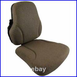 Side Kick Brown Fabric Seat Fits John Deere 8200 9400 8100 8210 8400 8300 7720