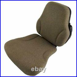 Side Kick Brown Fabric Seat Fits John Deere 8200 9400 8100 8210 8400 8300 7720