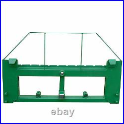 Titan Attachments Pallet Fork Frame with 2 Hitch and Bale Spear Sleeves Fits JD