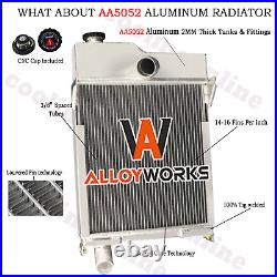 Tractor Radiator fits John Deere M MT 40 320 330 Non-Pressurized AM639T AM1771T