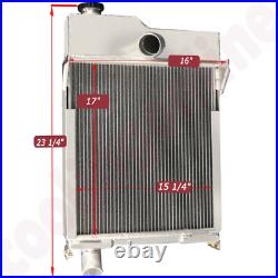 Tractor Radiator fits John Deere M MT 40 320 330 Non-Pressurized AM639T AM1771T