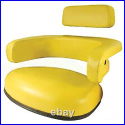 Vinyl Yellow Seat 3-Piece Set Fits John Deere 3020 4000 4010 4020 4230 4240 4430