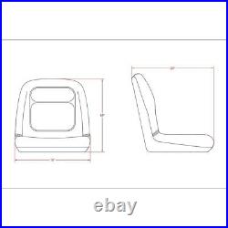 Yellow Bucket Seat Fits John Deere 5105 and 5205 With Original Bucket Seat