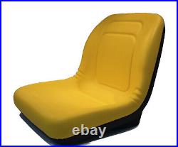 Yellow High Back Seat fits John Deere Riding Mowers LX186, LX188, LX255, LX266