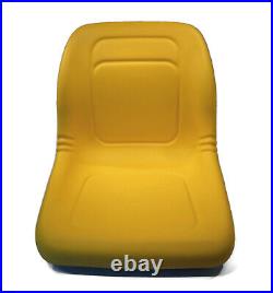 Yellow High Back Seat fits John Deere Riding Mowers LX186, LX188, LX255, LX266