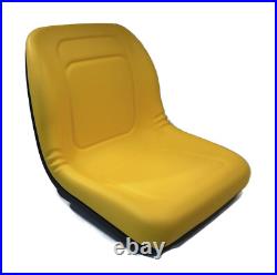 Yellow High Back Seat fits John Deere Riding Mowers LX186, LX188, LX255, LX266