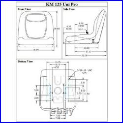 Yellow Seat Fits John Deere Compact Tractors 670 770 790 870 970 990 1070 4005