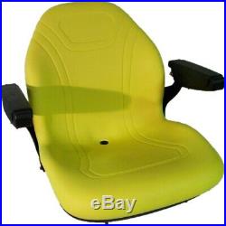 Yellow Seat Fits John Deere X485 X495 X575 X585 X595 X720 X724 X740 X748 X729 74