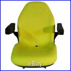 Yellow Seat Fits John Deere X485 X495 X575 X585 X595 X720 X724 X740 X748 X729 74