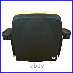 Yellow Seat with Armrests fits John Deere 4044M 4049M 4052M 4066M LVA19040