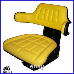 Yellow Tractor Suspension Seat Fits John Deere 2140 2150 2155 2240 2255