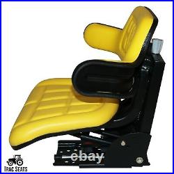 Yellow Tractor Suspension Seat Fits John Deere 5200 5210 5300 5310 5510
