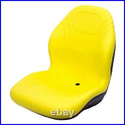 Yellow Ultra High Back Deluxe Seat Fits John Deere 445 455 4010 AM117489
