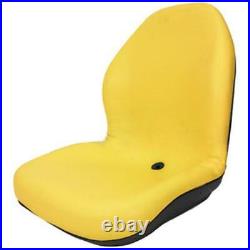 Yellow Ultra High Back Deluxe Seat Fits John Deere 445 455 4010 AM117489