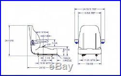 Yellow Ultra High Back Seat C1211 Fits John Deere Ztr Zero Turn Mowers #uhby