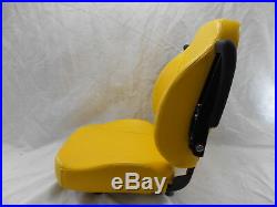 Yellow Ultra High Back Seat C1211 Fits John Deere Ztr Zero Turn Mowers #uhby