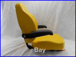 Yellow Ultra High Back Seat C1211 Fits John Deere Ztr Zero Turn Mowers #uhby