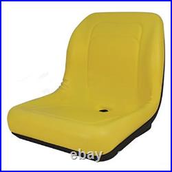 Yellow Vinyl Seat Fits John Deere Replaces AM144591