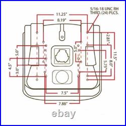 Yellow Vinyl Seat Fits John Deere Replaces AM144591